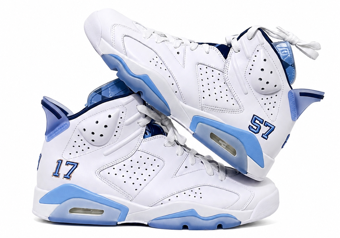 Jordan 6 Retro UNC National Championship White PE