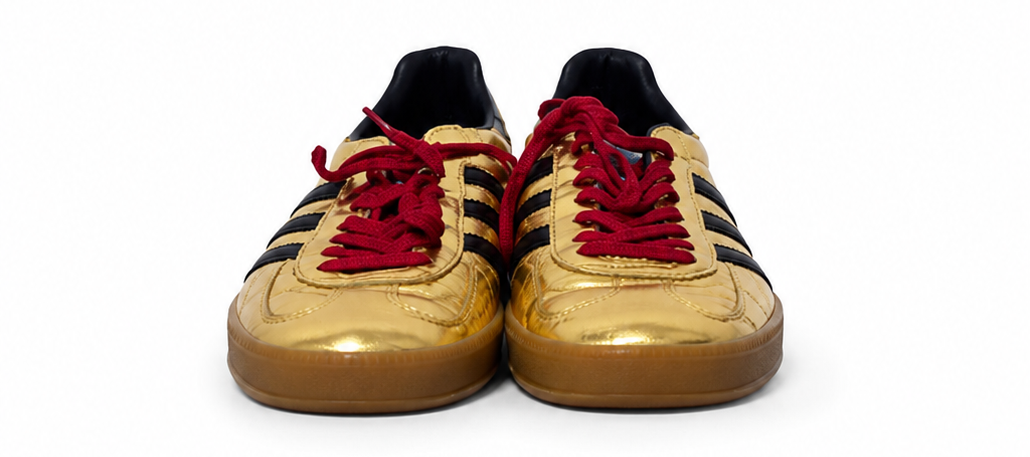 adidas x Gucci Gazelle Metallic Gold