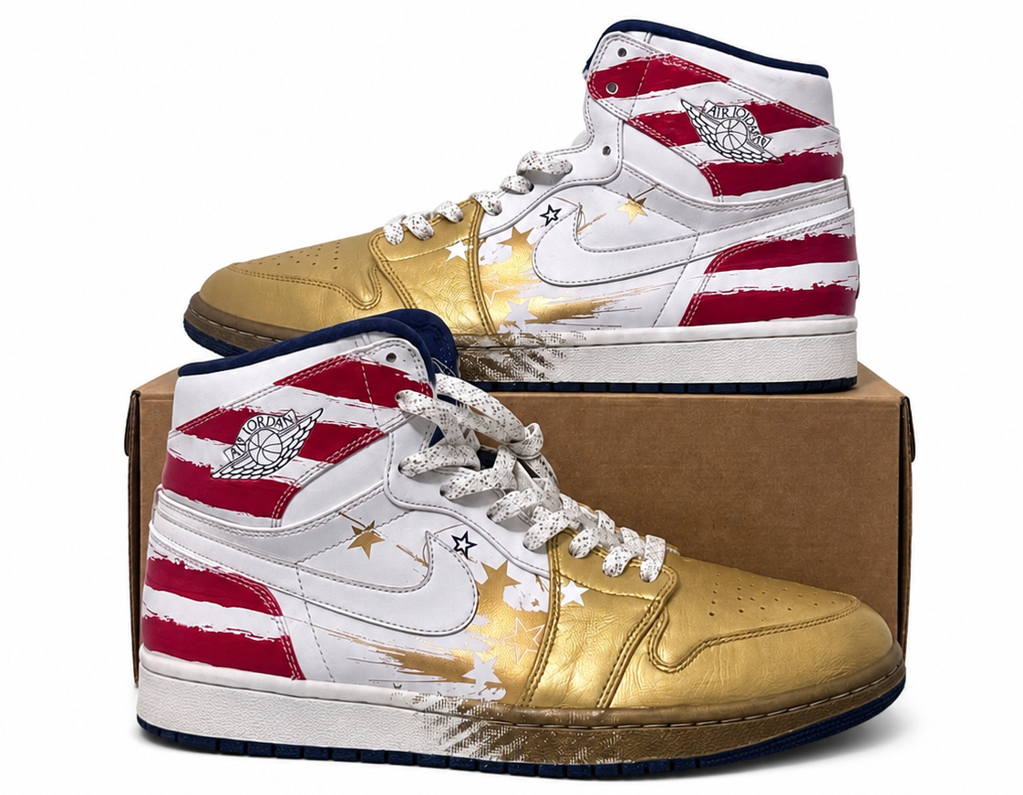 Jordan 1 Retro Dave White Wings For the Future Gold