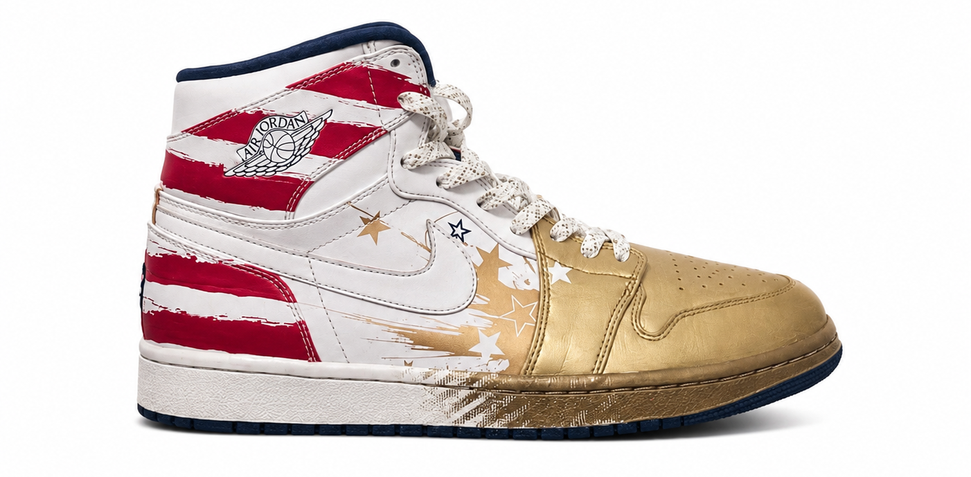 Jordan 1 Retro Dave White Wings For the Future Gold