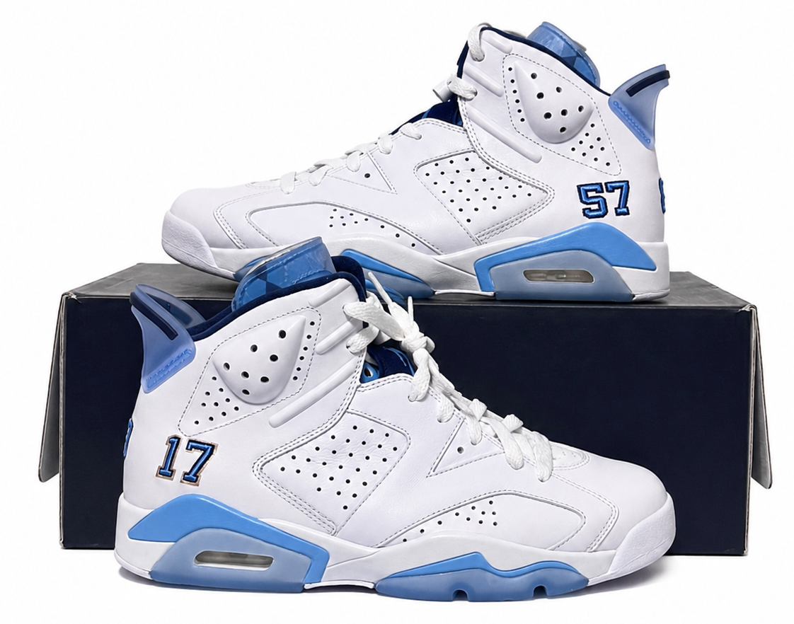 Jordan 6 Retro UNC National Championship White PE
