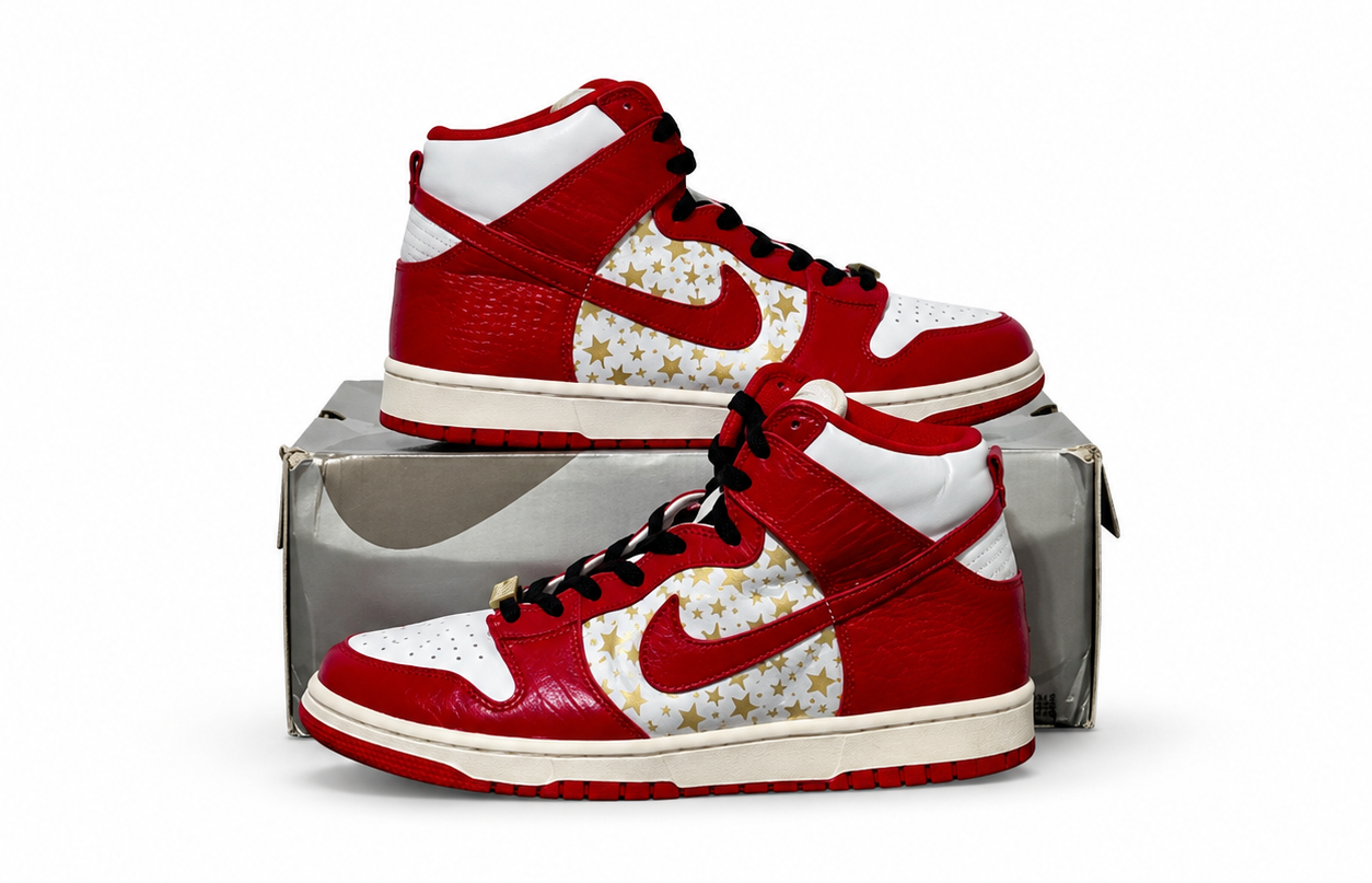 Nike Dunk High Pro SB Supreme Red Stars