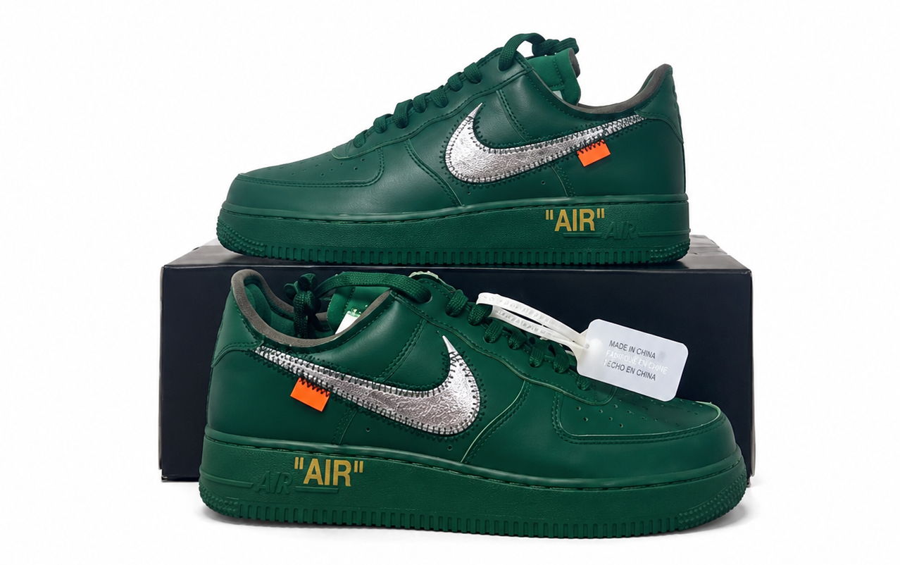 Nike Air Force 1 Low Virgil Abloh Archives Codes Pine Green